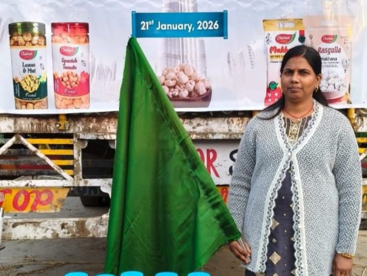 Historic Start to Makhana Export: First Container Flagged Off from Purnea to Dubai